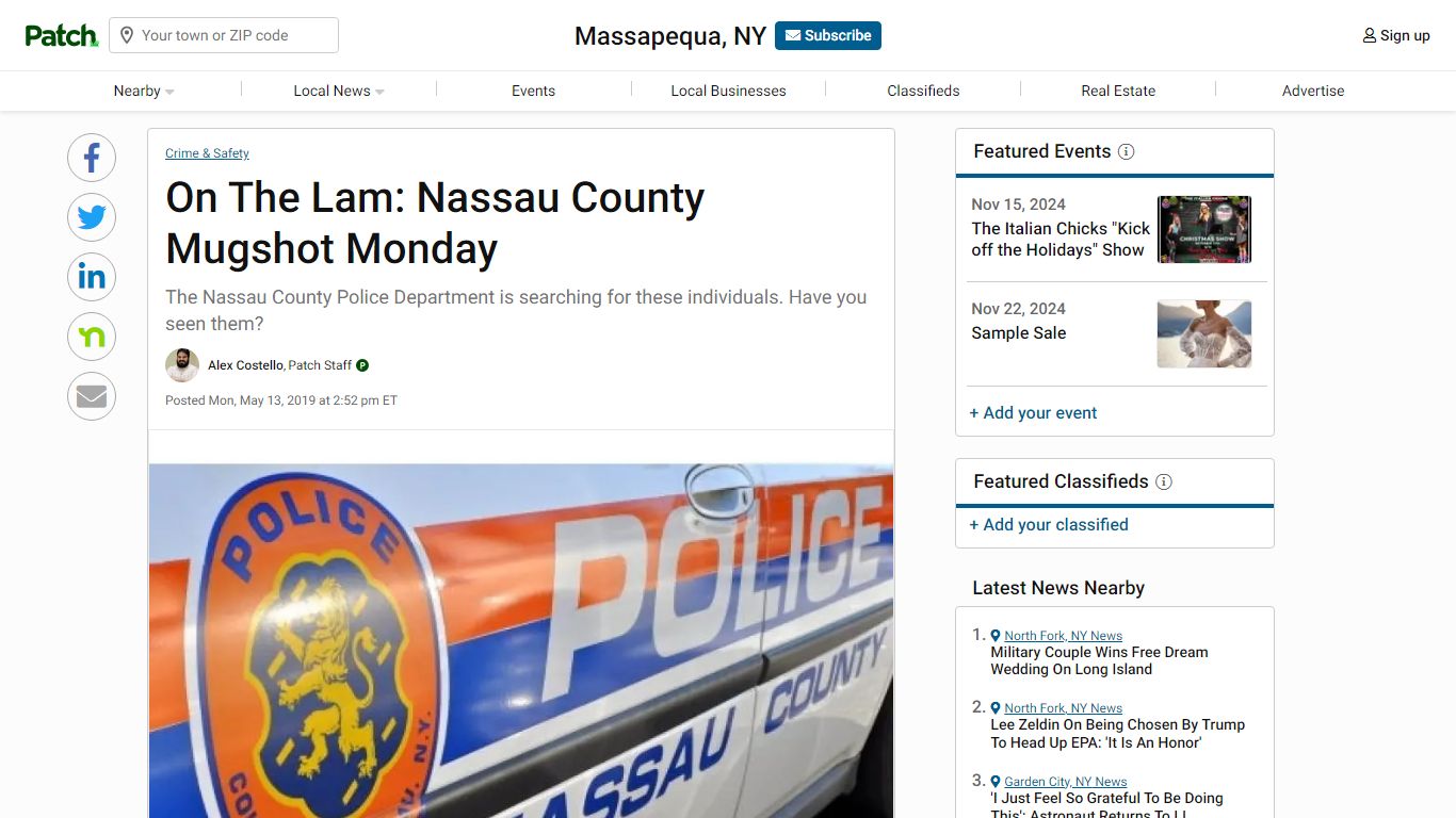 On The Lam: Nassau County Mugshot Monday - Patch